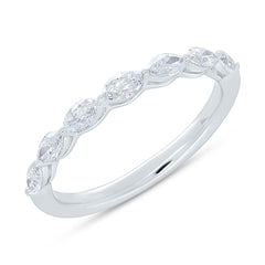 0.62ct 18k White Gold Diamond Lady's Marquise Band