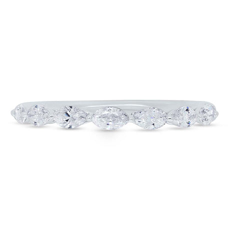 0.62ct 18k White Gold Diamond Lady's Marquise Band