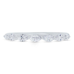 0.62ct 18k White Gold Diamond Lady's Marquise Band