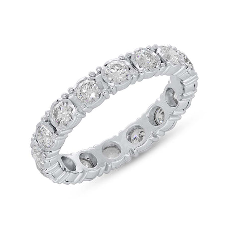 1.06ct 14k White Gold Diamond Eternity Ring Size 5.5