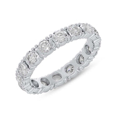 1.06ct 14k White Gold Diamond Eternity Ring Size 5.5