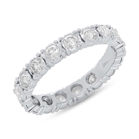 1.16ct 14k White Gold Diamond Eternity Ring Size 6.5