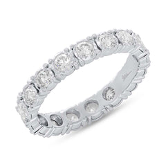 1.16ct 14k White Gold Diamond Eternity Ring Size 6.5