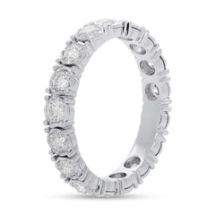 1.16ct 14k White Gold Diamond Eternity Ring Size 6.5