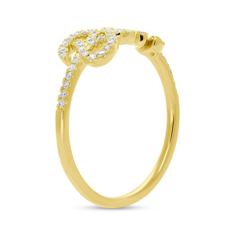 0.14ct 14k Yellow Gold "Ben" Lady's Ring Size 5.5