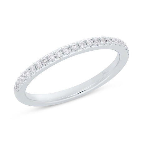 0.19t 18k White Gold Diamond Lady's Band