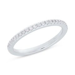 0.19t 18k White Gold Diamond Lady's Band