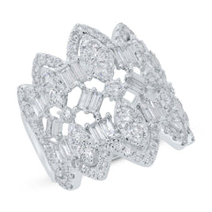 2.84ct 14k White Gold Diamond Lady's Ring