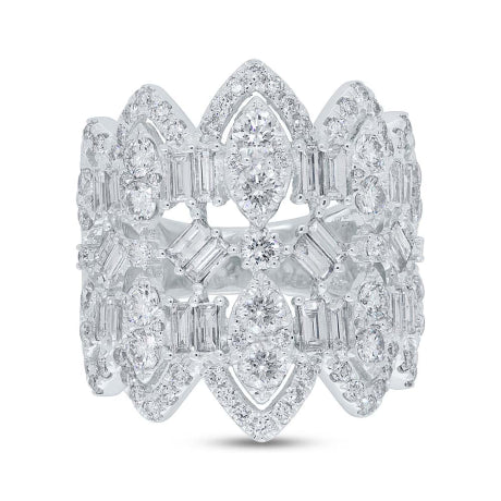 2.84ct 14k White Gold Diamond Lady's Ring
