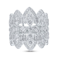 2.84ct 14k White Gold Diamond Lady's Ring