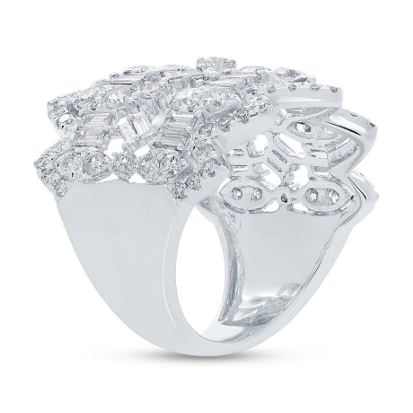 2.84ct 14k White Gold Diamond Lady's Ring
