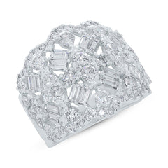 2.61ct 14k White Gold Diamond Lady's Ring