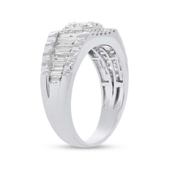 1.68ct 18k White Gold Diamond Men's Ring