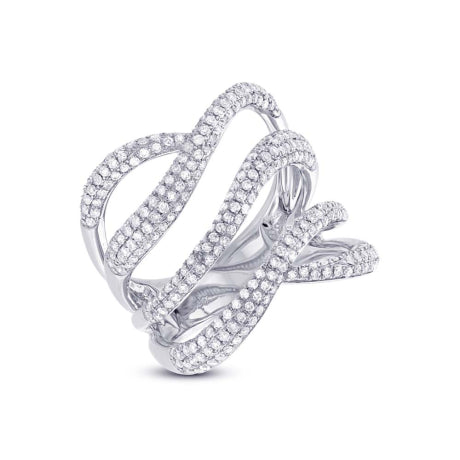 1.31ct 14k White Gold Diamond Lady's Ring