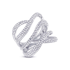 1.31ct 14k White Gold Diamond Lady's Ring