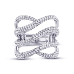 1.31ct 14k White Gold Diamond Lady's Ring