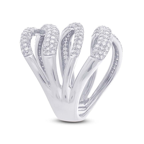 1.31ct 14k White Gold Diamond Lady's Ring