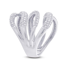 1.31ct 14k White Gold Diamond Lady's Ring