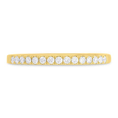 0.18ct 14k Yellow Gold Diamond Lady's Band