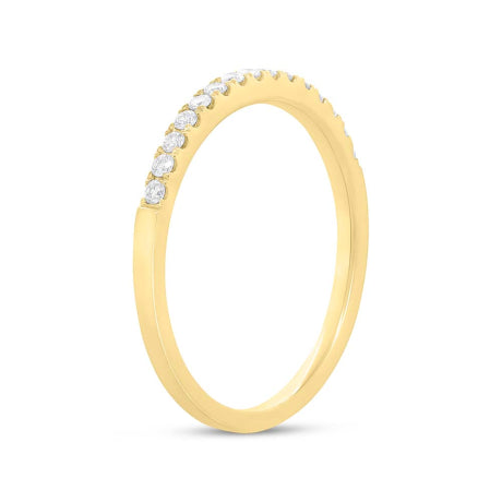 0.18ct 14k Yellow Gold Diamond Lady's Band