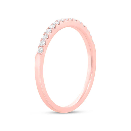 0.18ct 14k Rose Gold Diamond Lady's Band