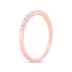 0.18ct 14k Rose Gold Diamond Lady's Band