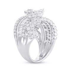 2.46ct 18k White Gold Diamond Lady's Ring Size 6.5