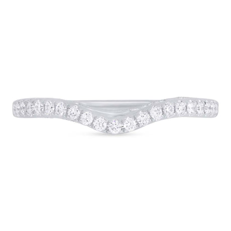 0.25ct 14k White Gold Diamond Shadow Band