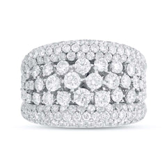 3.73ct 14k White Gold Diamond Lady's Ring