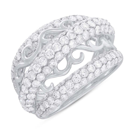 2.99ct 18k White Gold Diamond Lady's Ring