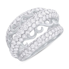 2.99ct 18k White Gold Diamond Lady's Ring