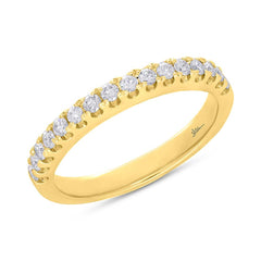 0.27ct 14k Yellow Gold Diamond Lady's Band Size 4.25