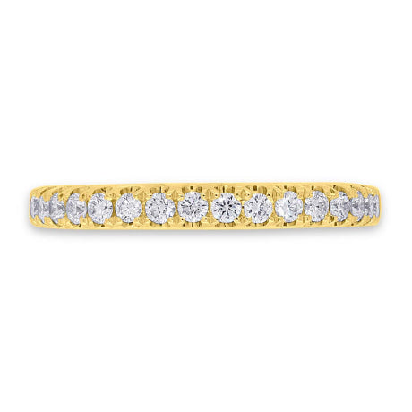 0.27ct 14k Yellow Gold Diamond Lady's Band Size 4.25