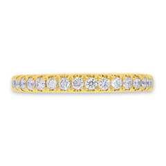 0.27ct 14k Yellow Gold Diamond Lady's Band Size 4.25