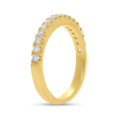 0.27ct 14k Yellow Gold Diamond Lady's Band Size 4.25
