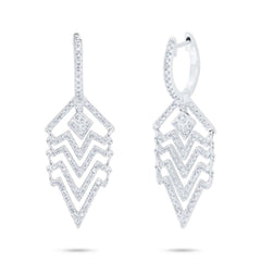0.45ct 14k White Gold Diamond Earring