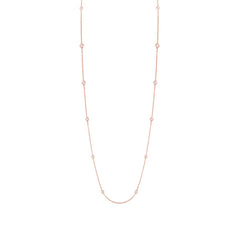 0.49ct 14k Rose Gold 36" Diamonds by the Yard Chain