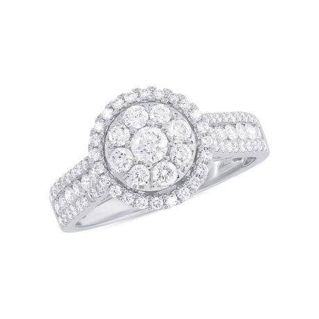 1.01ct 14k White Gold Diamond Engagement Ring