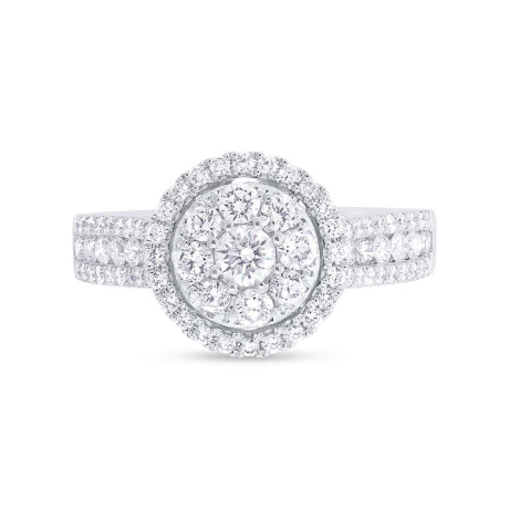 1.01ct 14k White Gold Diamond Engagement Ring