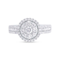 1.01ct 14k White Gold Diamond Engagement Ring