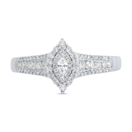 0.46ct 14k White Gold Diamond Engagement Ring