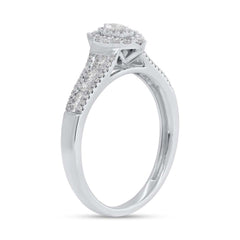 0.46ct 14k White Gold Diamond Engagement Ring