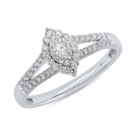 0.36ct 14k White Gold Diamond Engagement Ring