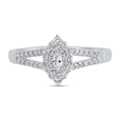 0.36ct 14k White Gold Diamond Engagement Ring