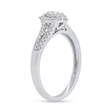 0.36ct 14k White Gold Diamond Engagement Ring