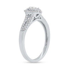 0.36ct 14k White Gold Diamond Engagement Ring