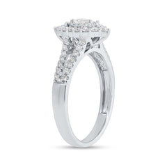 0.53ct 14k White Gold Diamond Engagement Ring