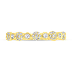 0.22ct 14k Yellow Gold Diamond Lady's Band