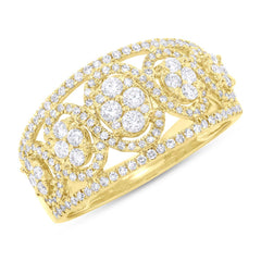 0.72ct 14k Yellow Gold Diamond Lady's Ring