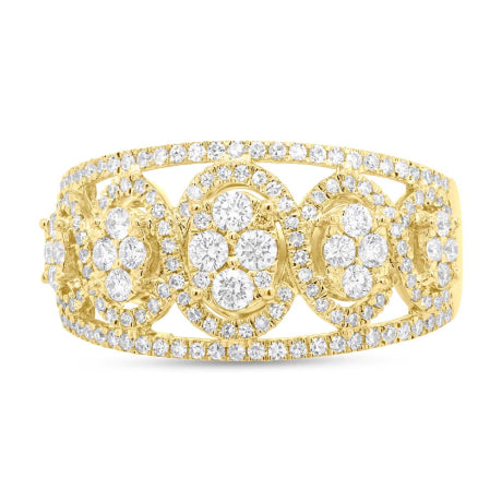 0.72ct 14k Yellow Gold Diamond Lady's Ring